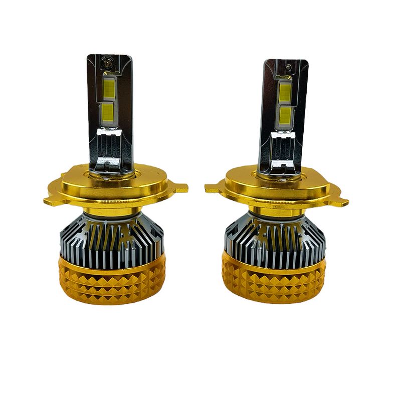 هدلایت لامپ خودرو سام مدل super gold پایه h4 بسته دو عددی