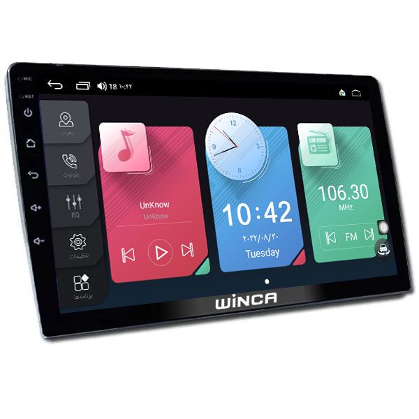 پخش کننده تصویری خودرو وینکا مدل winca p400 4 64