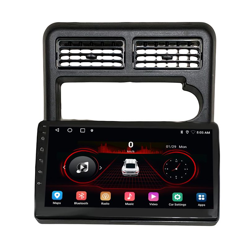 پخش کننده تصویری خودرو کاروین مدل v800 pro پایین خور مناسب برای پراید صبا