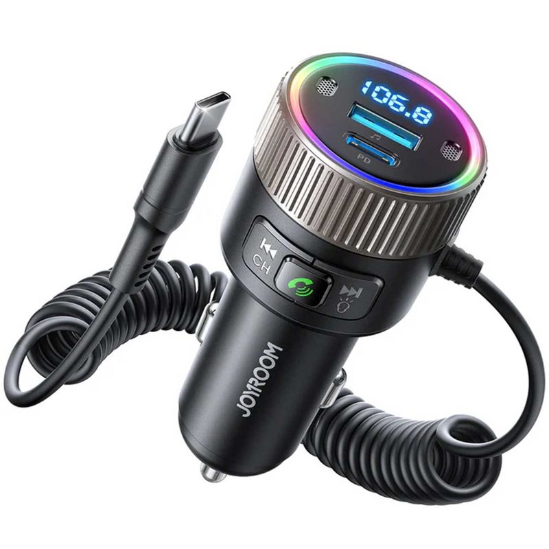 پخش‌کننده اف ام و شارژر فندکی خودرو جوی روم مدل    jr ccb02 60w