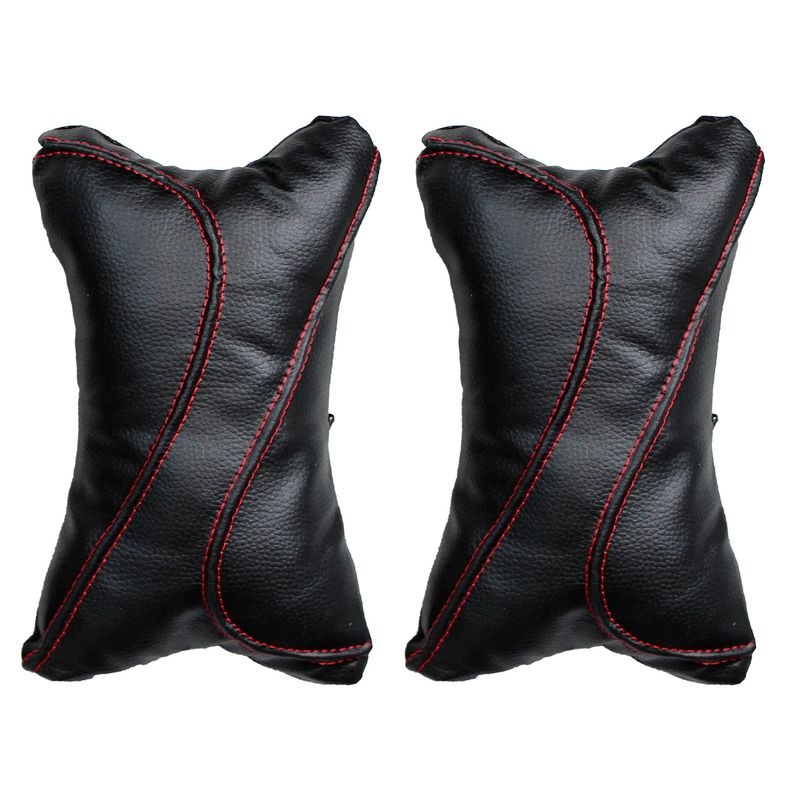 پشت گردنی صندلی خودرو مدل leather کد 02 مناسب برای سمند بسته دو عددی