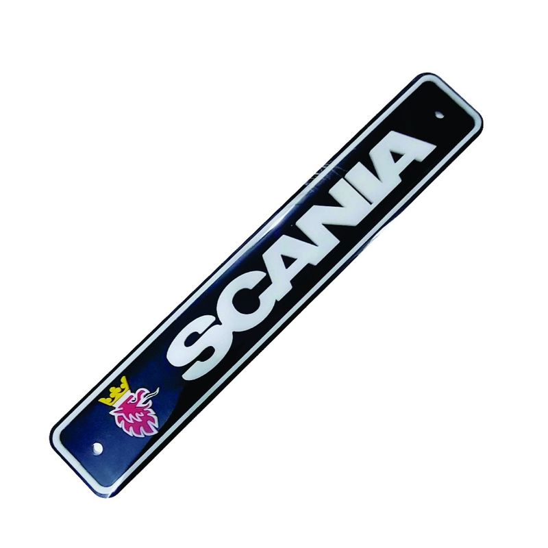 پلاک تزئینی طرح پلکسی برجسته مدل scania mini b1