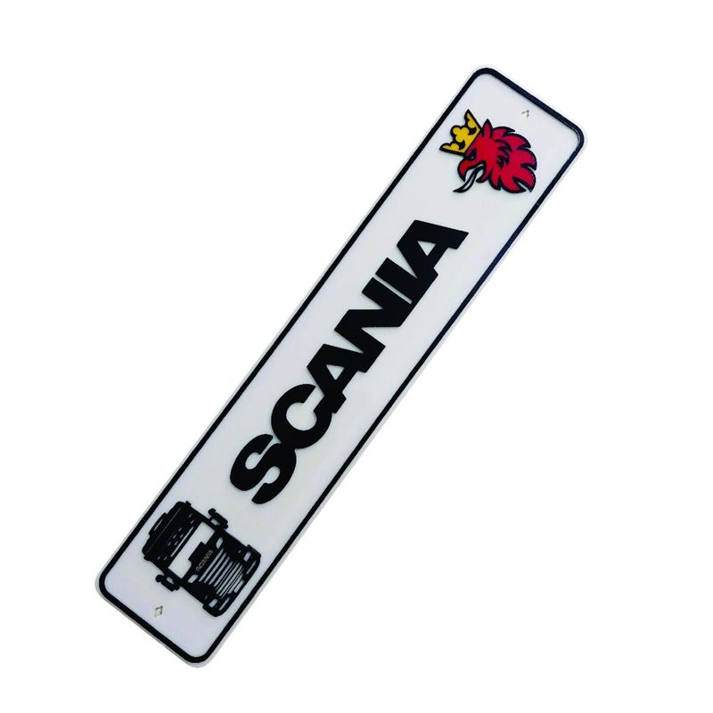 پلاک تزئینی طرح پلکسی برجسته مدل scania w2