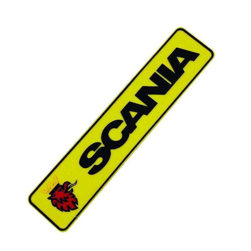 پلاک تزئینی طرح پلکسی برجسته مدل scania y2