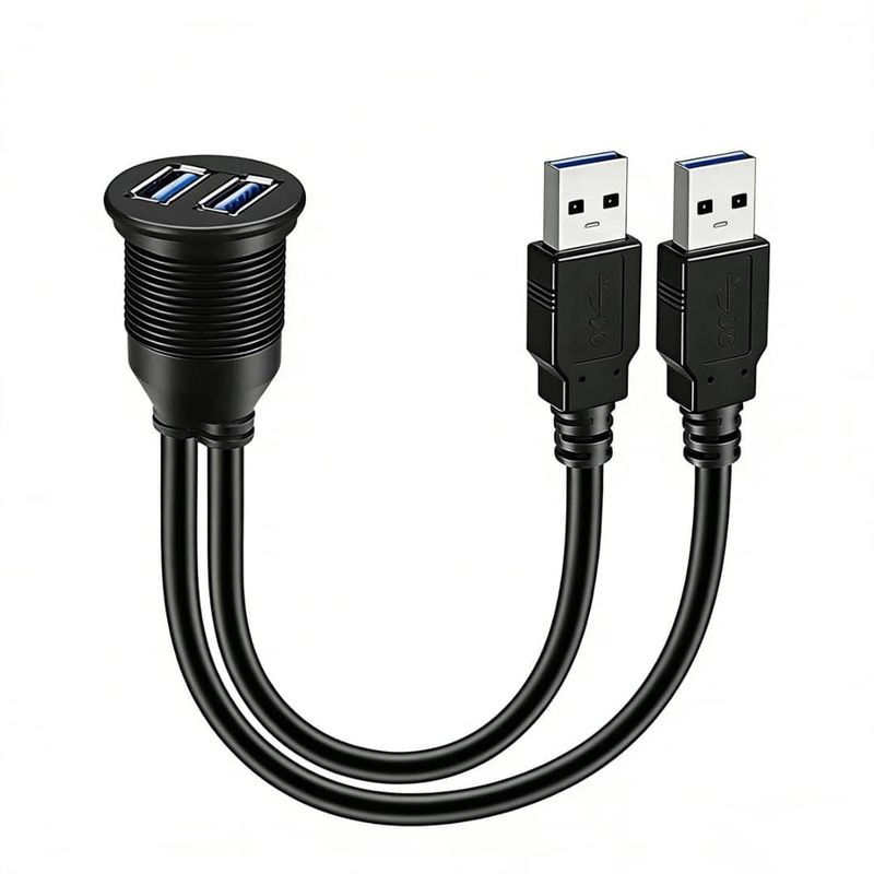 پورت پنلی خودرو مدل دوال usb.3