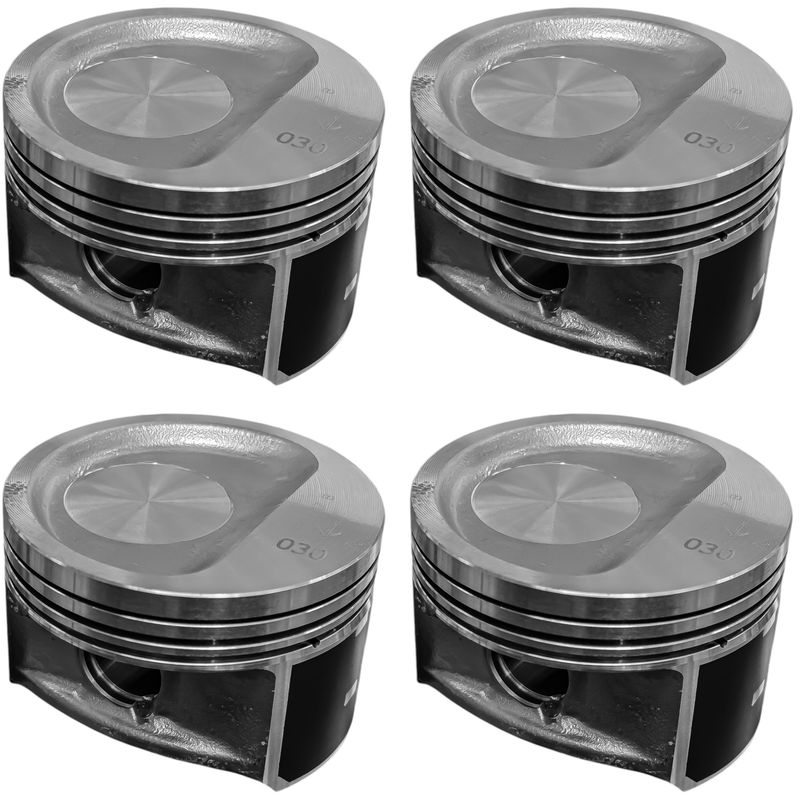 پیستون و گژن پین خودرو دیناپارت مدل 030.ohv.ohvg مناسب برای پژو روآ و آریسان بسته 4 عددی