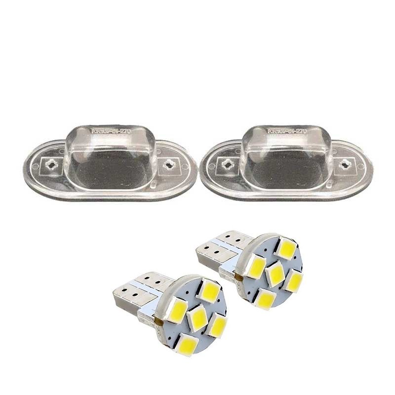 چراغ پلاک خودرو کالانیکس مدل ek pridewh5smd 10689 مناسب برای پراید به همراه لامپ مجموعه 4 عددی