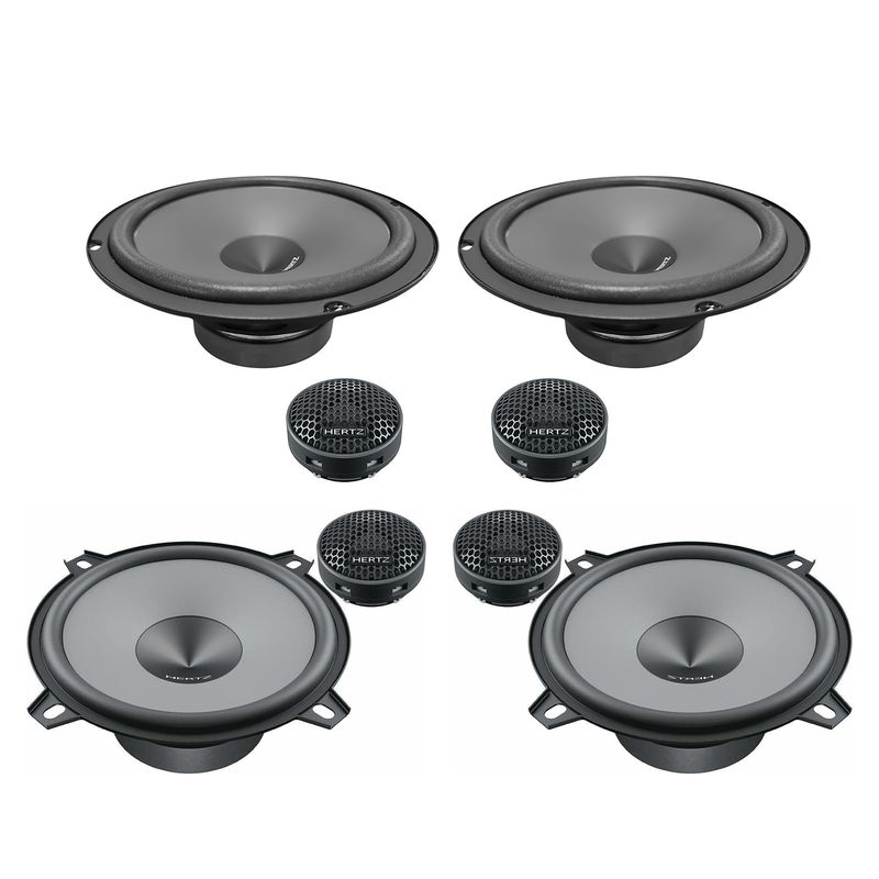 کامپوننت پشت و جلو هرتز مدل k 165 130 سایز 6.5 و 5 اینچ بسته 8 عددی