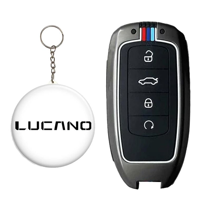 کاور ریموت و سوئیچ خودرو کالانیکس مدل cov lucano 100130 طرح فلزی مناسب برای لوکانو l7 به همراه جاسوئیچی