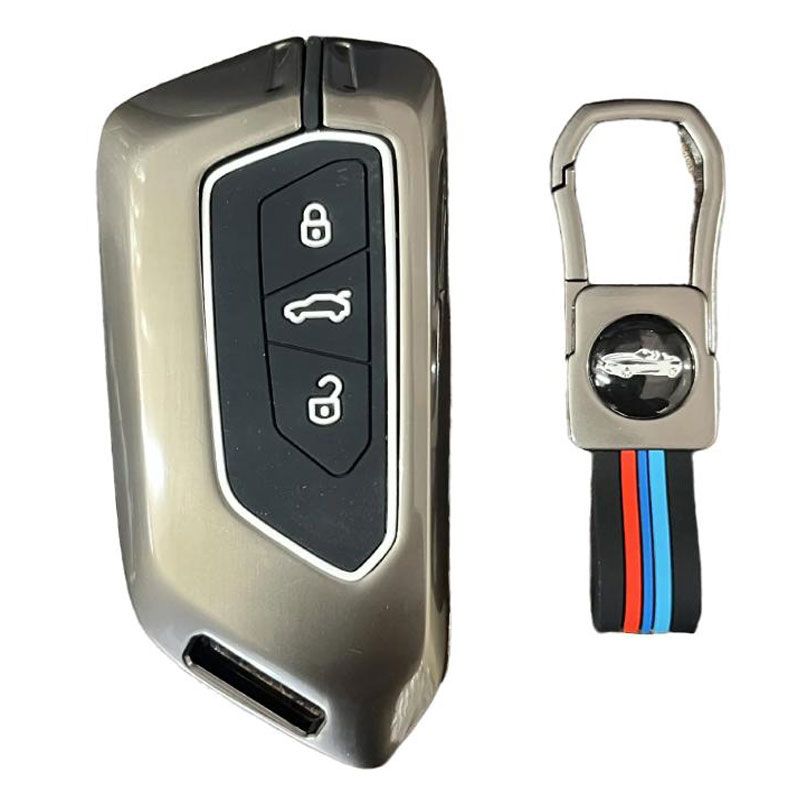 کاور ریموت و سوییچ خودرو چیکال مدل فلزی کد p 775 مناسب برای فولکس واگن id4