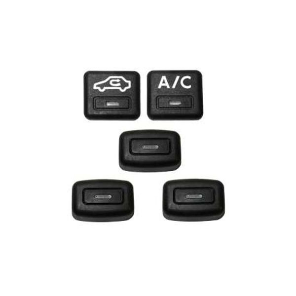 کلید بخاری و کولر خودرو قطعه سازان کبیر مدل key sam 3055 مناسب برای سمند مجموعه 5 عددی