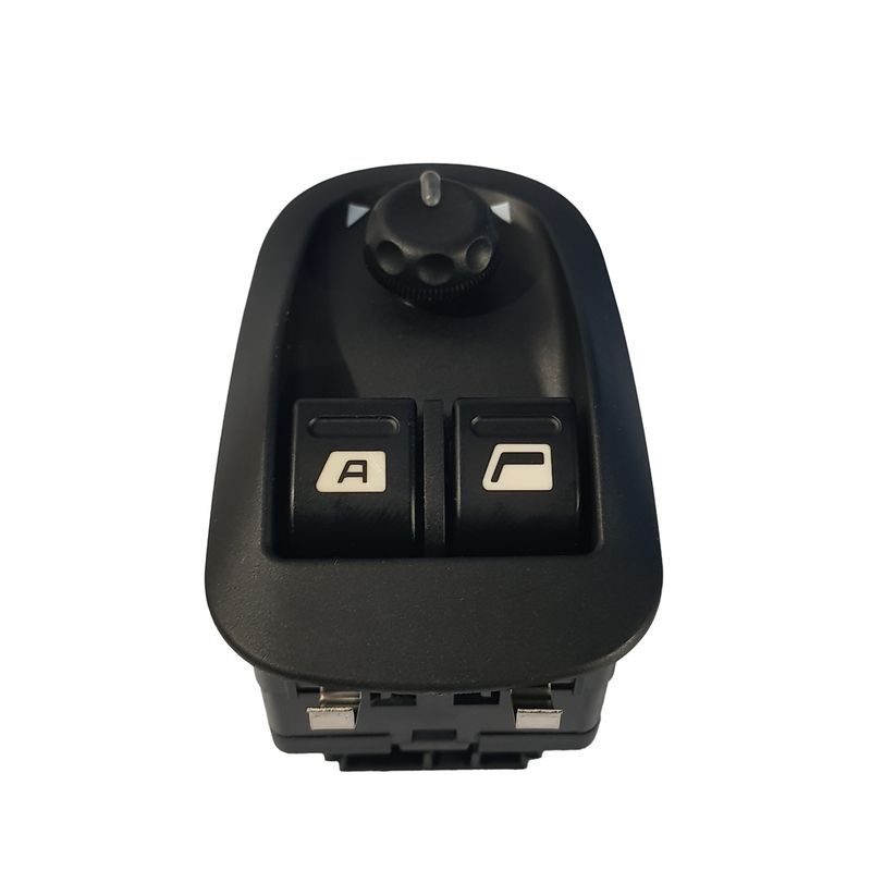 کلید شیشه بالابر هیرکان پارت مدل دو سوکت اتوماتیک کد bbz 665 مناسب برای پژو 206 تیپ 5