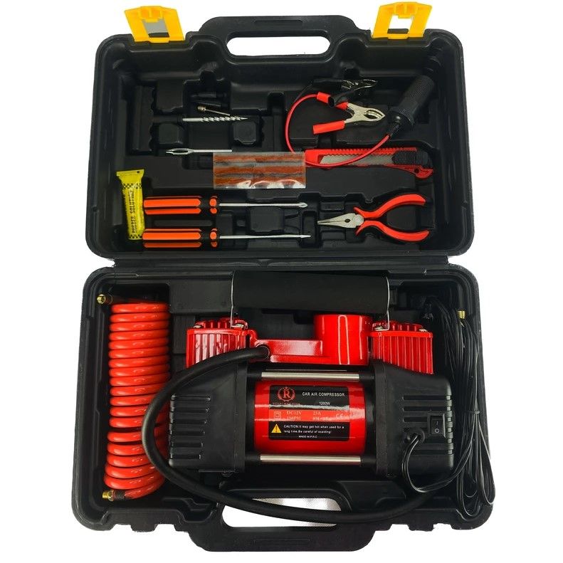 کمپرسور باد فندکی رویال مکس کد car air compressor مجموعه 16عددی